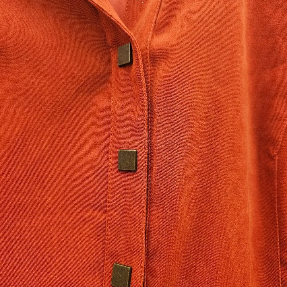 Penningtons Burnt Orange Snap Button Front Closur… - image 7